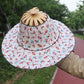 Bamboo Foldable Hand Fan Sun Hat Free Shipping