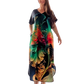 👗 Rochie cu mânecă scurtă imprimată