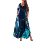 👗 Rochie cu mânecă scurtă imprimată