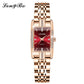 Biaotic@New ladies simple waterproof watch watch fashion square diamond set watch