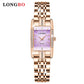 Biaotic@New ladies simple waterproof watch watch fashion square diamond set watch