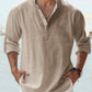 🔥Men's linen casual long-sleeved shirt