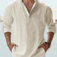 🔥Men's linen casual long-sleeved shirt