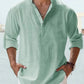 🔥Men's linen casual long-sleeved shirt