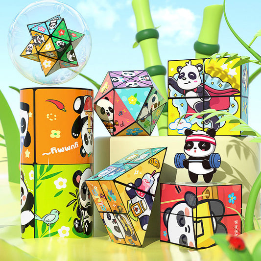 🧒✨ Cub magic pliabil creativ Panda pentru copii