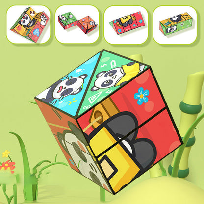 🧒✨ Cub magic pliabil creativ Panda pentru copii