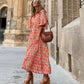 💖 Rochie Maxi Elegantă cu Mâneci Puff și Imprimat Floral pentru Femei
