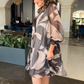 🌸Respirabil și confortabil plus dimensiunea rochii de sifon