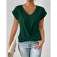 👚Tricou Elegant cu Mâneci Scurte și Decolteu în V