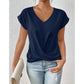👚Tricou Elegant cu Mâneci Scurte și Decolteu în V