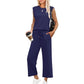 👗 Femeii vrac Top + pantaloni Set din două piese 🌿