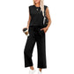 👗 Femeii vrac Top + pantaloni Set din două piese 🌿