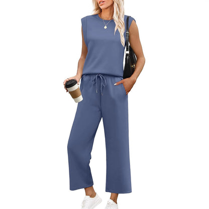 👗 Femeii vrac Top + pantaloni Set din două piese 🌿