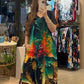 👗 Rochie cu mânecă scurtă imprimată