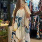 👗 Rochie cu mânecă scurtă imprimată