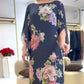 ✨Rochie lungă imprimată cu gât rotund elegant pentru femei👗