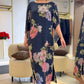 ✨Rochie lungă imprimată cu gât rotund elegant pentru femei👗