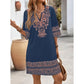 🌸Rochie elegantă imprimată cu decolteu în V