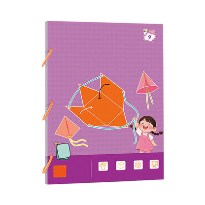 👶✨Carte de învățare a geometriei 3D cu șnur