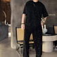 💖 Design nou pentru 2025 ✨Set din două piese pentru bărbați: tricou cu mâneci scurte și pantaloni largi
